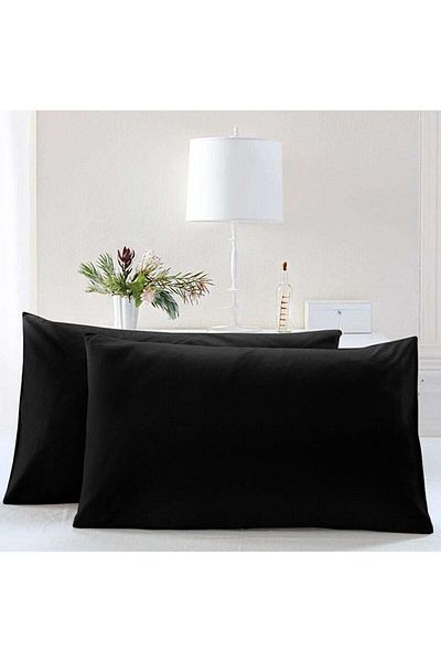Rimo Home Двойна черна калъфка за възглавница 50x70 с цип