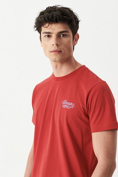 Riders by Lee T-shirt με λαιμόκοψη RedRegularFit