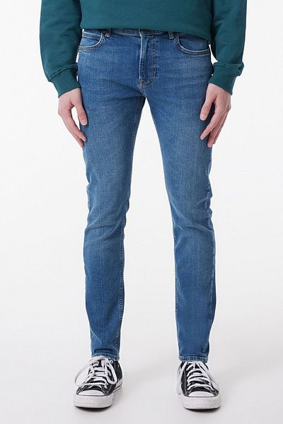 Lee Ανδρικό ελαστικό τζιν τζιν Malone Skinny Fit Slim Fit Χαμηλή μέση πολύ στενό πόδι μπλε
