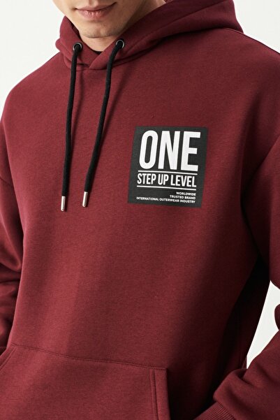 Riders by Lee Loose Fit Rahat Kesim Kapüşonlu Şardonlu Kiremit Sweatshirt