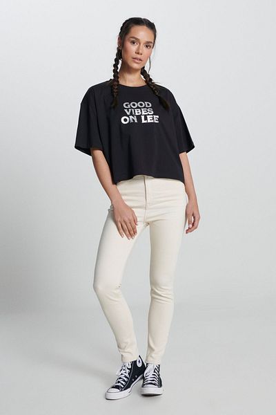 Lee Stretch-Jeans mit hoher Taille und schmaler Passform – Scarlett-Jeans