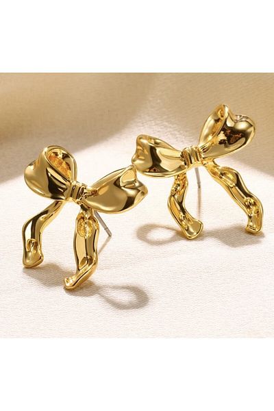 İLKYAZ ACCESSORY bow earrings