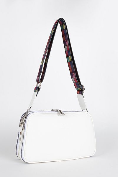 HNB Geantă Cross Strap Geantă De Umăr De Damă Madame Vera Mv015 Alb