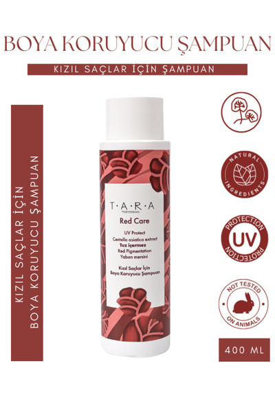 TARA professional Red Care Kızıl Saçlar İçin Boya Koruyucu Şampuan 400 ML