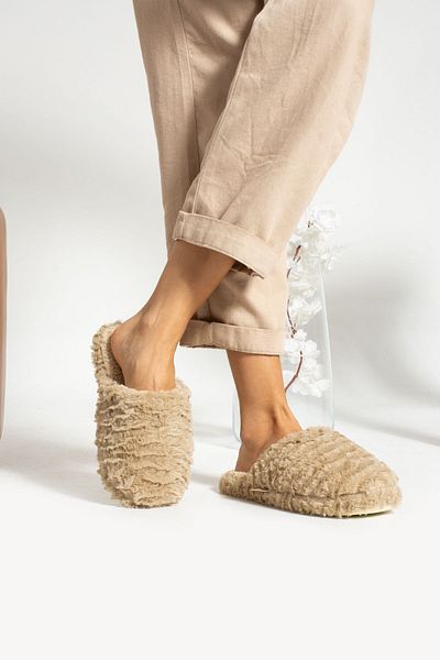 RedPlay Effect Chinchila Sole Women's House Slippers - Quiet