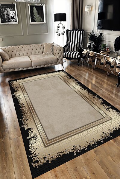 YTR HOME Dijital Baskı Yıkanabilir Kaymaz Taban Dekoratif Salon Mutfak Halısı...