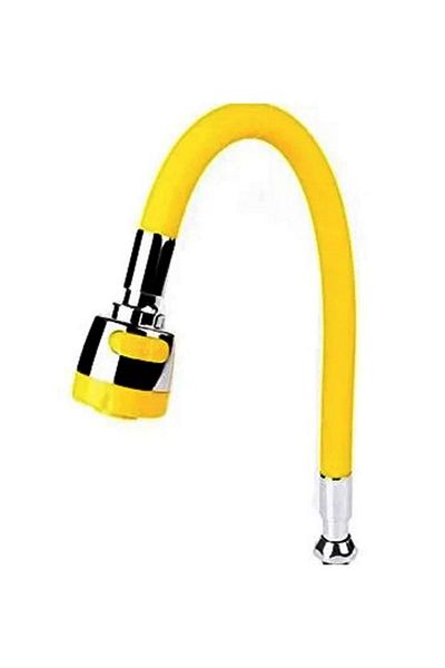Universal Flexible Yellow Telescopic - Tap Head, Spiral Hose