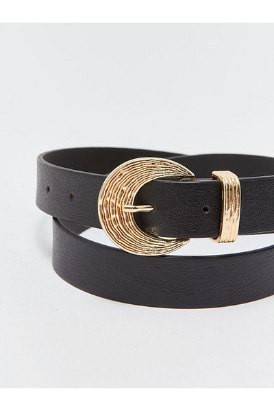 LC Waikiki Curea din piele neagră XSIDE - Accesoriu pentru femei Look