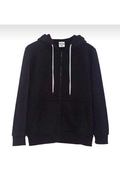 KAM TİŞÖRT سترة سوداء مقنعين سستة