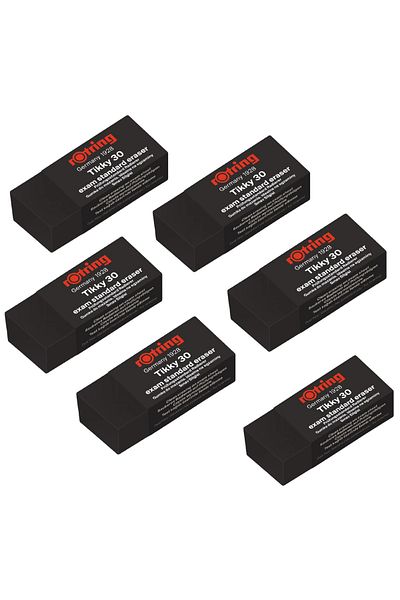 Rotring Eraser Tikky 30 - 6 Pieces Short Cut