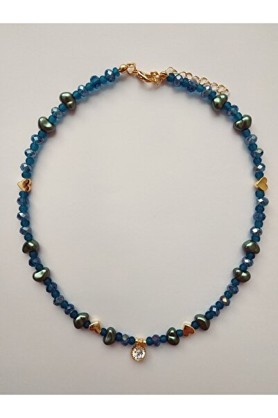 Fata Morgana Accessory Beyaz Pırıltı Uçlu Zümrüt Yeşili Barok Incili Kalpli B...