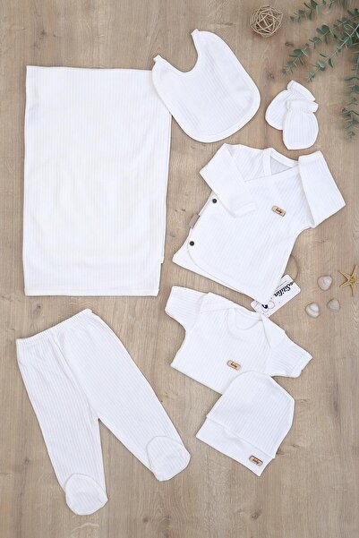 Sitilin 7-piece Cotton Baby Outlet Set with Blanket - Girls and Boys Stl6734