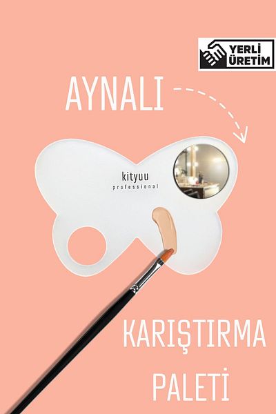 Kityuu Mirror Gift Mixing Palette Butterfly |   Product Makeup Blending Palette