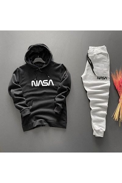 MODA ÖYKÜM Nasa tréningruha szett nyomott kapucnis kapucnis
