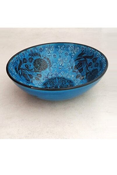 CAŞ DEKORASYON Dantel Desen 30 cm Salata Kasesi Sunumluk Kase