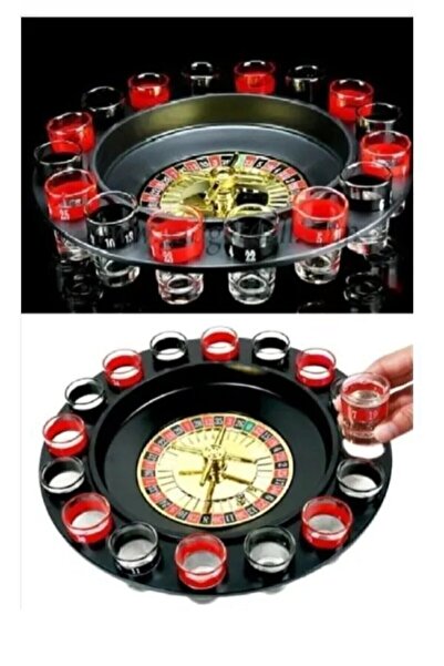 MATMAZELŞHOP Russian Roulette Drinking Roulette Shot Tequila Drink Game Set w...