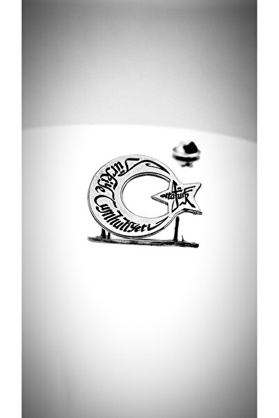 YÖRÜK TASARIM Ay Yıldız Türkiye Cumhuriyeti & Atatürk Rozet