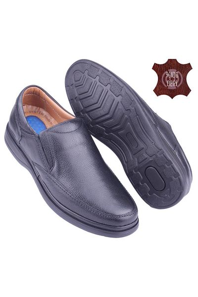 DETECTOR Orthopedic Genuine Leather Men's Classic Shoes - Şm2093s