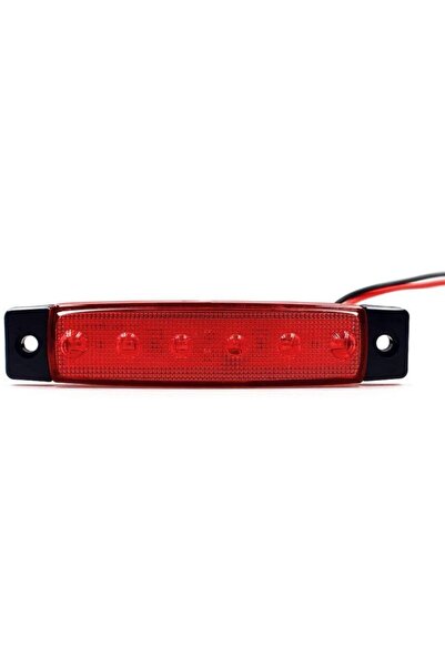 Emr Dorse Parmak Lamba 12 -24 Volt 6 Ledli Kırmızı Renk 10 Adet Parmak Led Dorse Kamyon Led Kırmızı