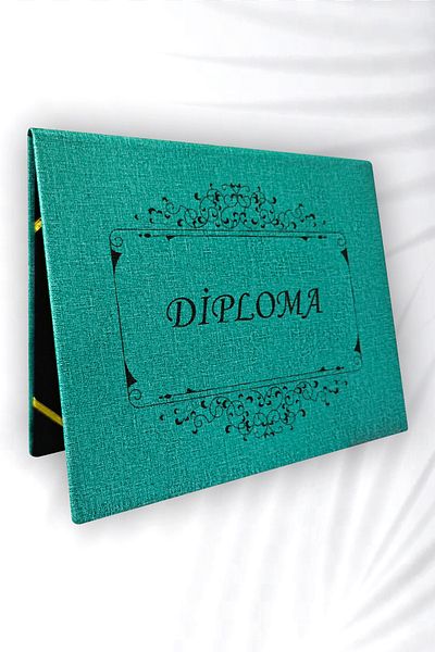 ankara menü A5 Certificate - Leather Velvet Diploma Container, Printed