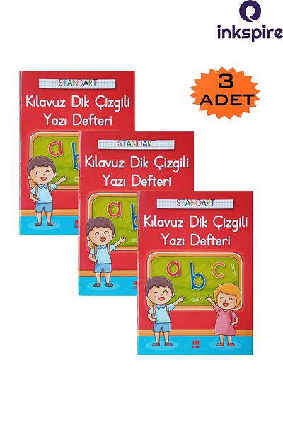 inkspire Dimensiune A4 19x27 cm 3 buc. Bloc de scris frumos - Ghid cu linii verticale
