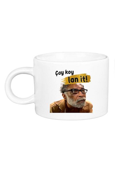 Öz Kupa Abuzer PorcelainMottoCharcoal Cup
