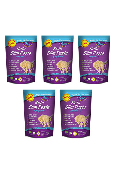 Tassya Ketojenik Konjac Noodle Makarna (5 ADET) Spaghetti 9kcal (VEGAN, KARBO...