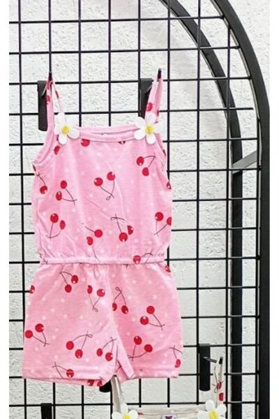ARBİ kids Рожевий літній комбінезон для дівчаток з вишневим принтом - Зручна ...
