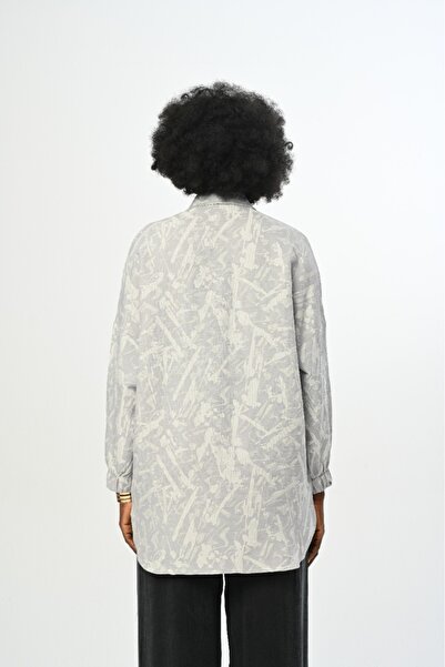 Orfeo Negro ΓΥΝΑΙΚΕΙΑ ΤΣΕΠΗ ΜΕ ΣΧΕΔΙΟ ΓΚΡΙ ΧΡΩΜΑ ΠΟΥΚΑΜΙΣΟ ΠΟΥΚΑΜΙΣΟ