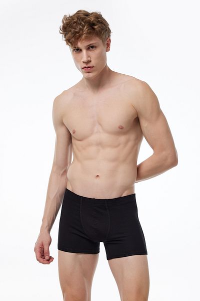 Malabadi Ανδρικό Μαύρο Λευκό Γκρι 3 Πακέτο Modal Lycra Boxer Mb58