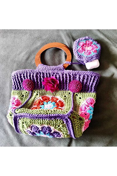 drt tasarım Kadın MAndala Motif Çanta Tote Bag DRT-BAG-0002