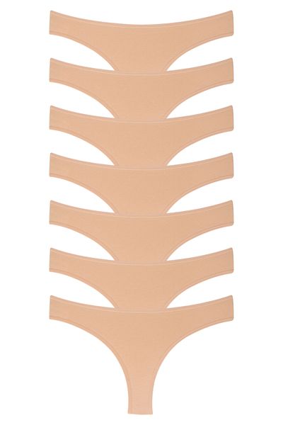 Dominant Chiloți din lycra din bumbac brazilian pentru femei, pachet de 7 27000-666
