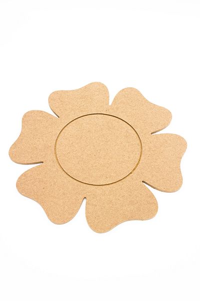 na neşeli ahşap Wooden Daisy Charger Wooden Presentation Paintable Decoration Product Hobby Painting DIY Paint