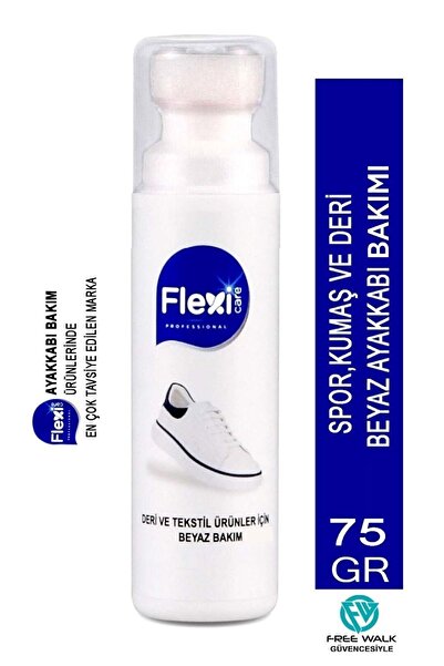 FLEXİCARE Spor Deri Ve Kumaş Beyaz Ayakkabı Boyası Bakımı 75 Ml.
