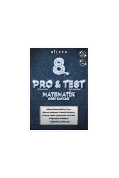 Bilfen Yayınları Bilfen Pro Test 8. Sınıf Matematik Soru Bankası