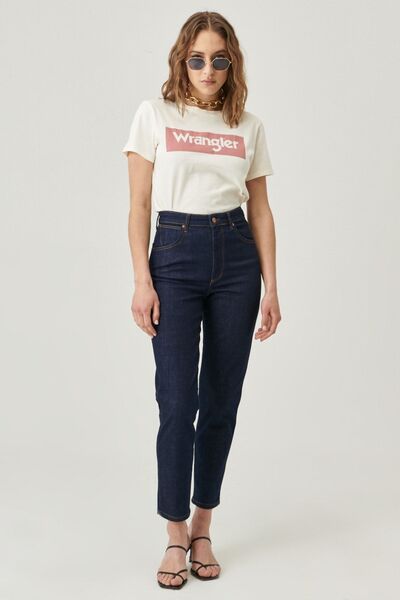 WRANGLER Mom Fit Denim High Waist Jean Jeans