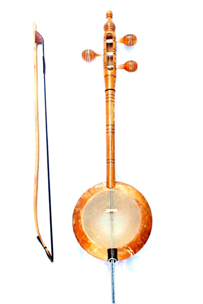 Unosell Oyma Dut Rebab Kaliteli, Quality Plane Carved Rebab Rubab W/ A Bow - Bag