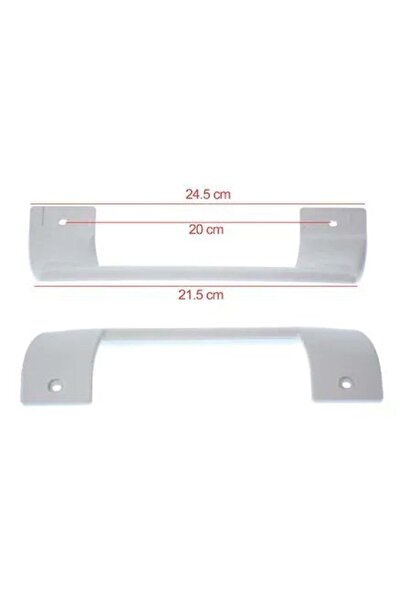 Profilo Buzdolabı Alt Üst Kapı Kolu Takımı 2 Li - Beyaz Orjinal