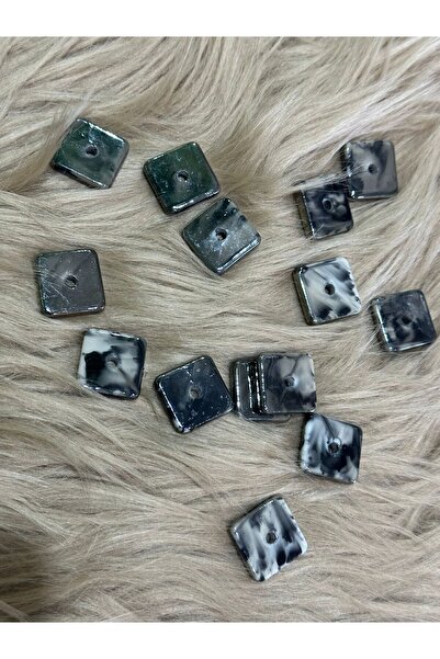 Gönülden Tasarım 14 KOMADA PLASTIČNIH PERLI SA RUPAMA OD 2X2 CM ZA NAKIT