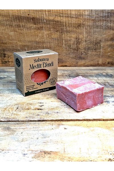Sabuncu Mevlüt Efendi Natural Rose Bath Soap with Pure Olive Oil 100 gr (1 PC)