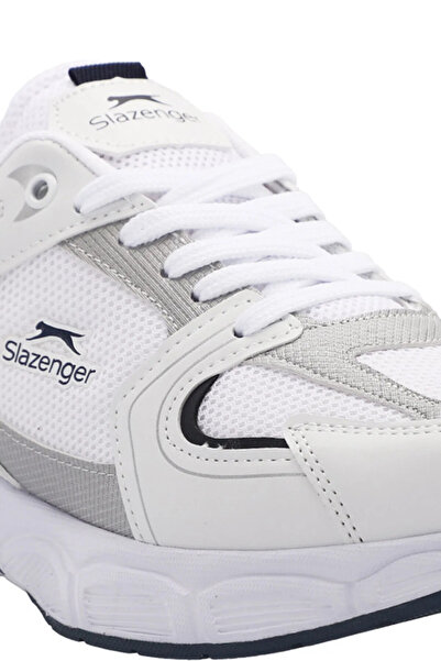 Slazenger Unisex Kışlık Su Geçirmez Kaydırmaz  Taban Hafif Rahat Ortopedik Deri Beyaz Tarz Spor Ayakkabı