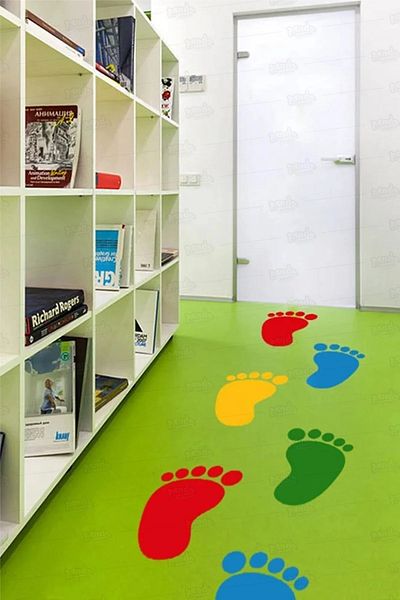 PANDA SOKAĞI Colorful Feet Decorative Sticker for Nursery and Schools