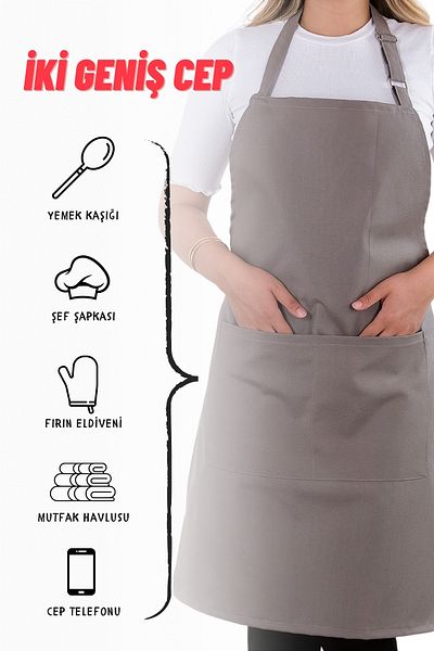 sevilya Simple kitchen apron with adjustable strap