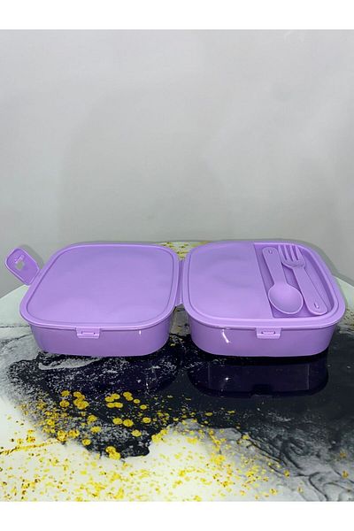 LOL Licensed Lol Lunch Box - 4 Compartments and Water Bottle Set of 2