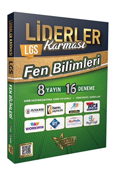 LİDERLER KARMASI 2026 Model 8.sınıf Lgs 8 Yayın Evinden 16 Fen Bilimleri Bran...