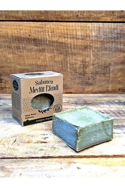 Sabuncu Mevlüt Efendi Aloe Vera Soap 120 gr (1 PC), 100% Handmade, Natural Soap, Solid Soap