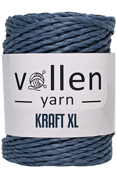 vollen yarn Snur de frânghie de hârtie răsucită, frânghie de rafie de hârtie, frânghie pentru mașină de cusut, frânghie pentru pungi și pălării din paie, 250 g, albastru petrol