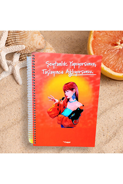 ÇİLEKHOMEAVM دفتر ملاحظات للمدرسة بلون الباستيل - مذكرات يومية، غطاء صلب، تصم...