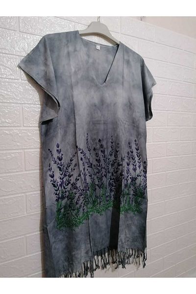 anne moda ankara 100% βαμβακερό ελαφρύ μανίκι φορεμένο Pareo - ΚΑΛΟΚΑΙΡΙΝΟ
