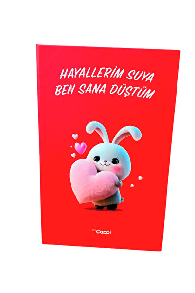 ÇİLEKHOMEAVM Red Colored Memory Book with Hard Cover - Daily Memory And AGenda so Not a Notebook